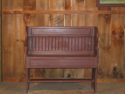 Heart or Star Bench w/Wainscot Back
